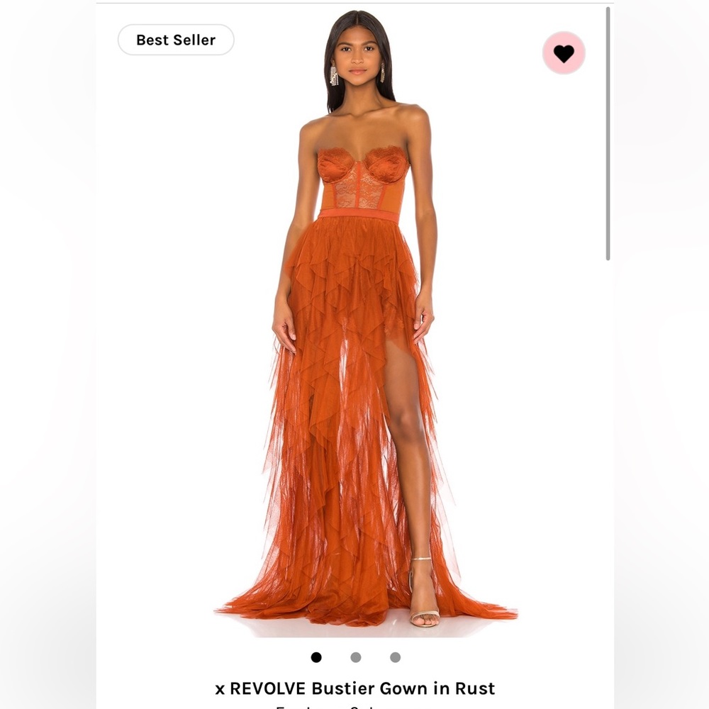 For love and lemons revolve x bustier gown